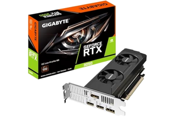 Gigabyte GIGABYTE GeForce RTX 3050 Low Profile OC - 6GB GDDR6 RAM - Grafikkort