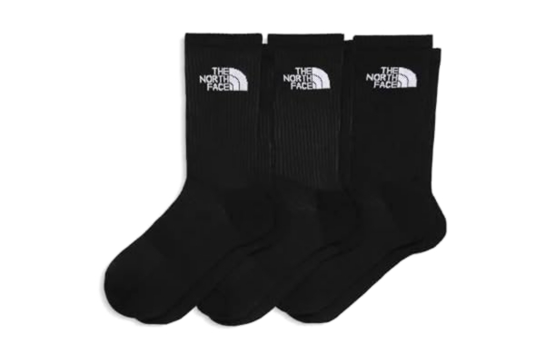 The North Face  Cush Crew Sock 3P Strumpor for män, Tnf Black, M