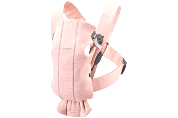 BabyBjörn  Porte-bébé Mini, Jersey 3D, Rose clair