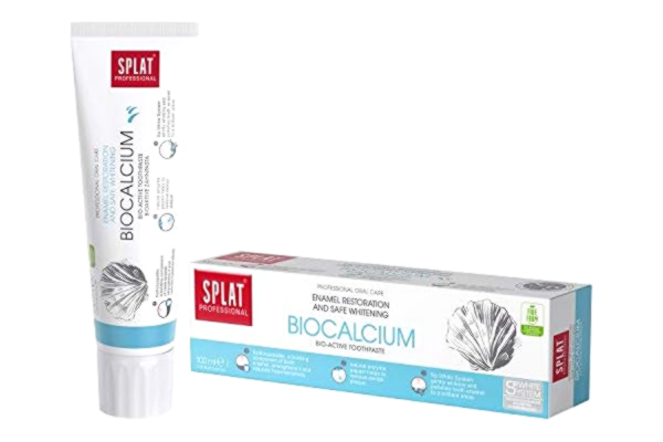 Splat Professional SPLAT PROFESSIONAL Biokalciumtandkräm för en starkare tandemalj – tandkräm för att skydda mot tandköttssjukdomar och för rengöring av plack – fluoridfri – 100 ml förpackning