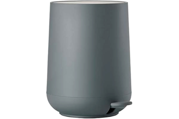 Zone Denmark  Nova avfallsbehållare för badrummet, kosmetikbehållare, avfallsbehållare för badrummet, diameter 20,5 cm, höjd 23,5 cm, kapacitet 3 liter, grå