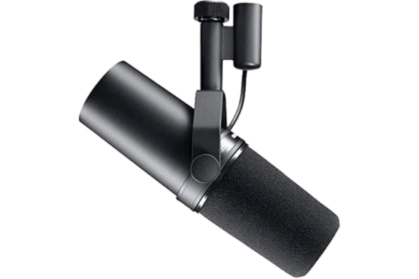 Shure  SM7B Sång Dynamisk Mikrofon för Sändning, Podcast och inspelning, XLR Studio Mic för Musik och tal, brett frekvensområde, varmt och mjukt ljud, robust konstruktion, avtagbart vindskydd - Svart
