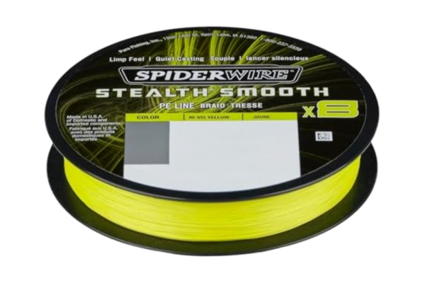 Spiderwire  Stealth Smooth 8 New 2020, 150 m, gul, 8-vägs flätat snöre med mikrobeläggning, 0,06 mm - 0,39 mm, 5,4 kg - 46,3 kg, nötningsbeständig (150, 0,11 mm - 10,3 kg)