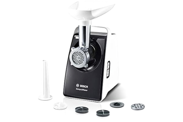 Bosch  CompactPower MFW3612A - Kødhakkemaskine - 500 W - hvid/grå