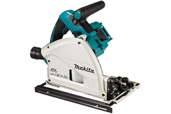 Makita  DSP601ZJU (36V) Twin 18V Li-ion LXT Brushless 165mm Plunge Cut Saw Supplied in a Makpac Case - Batteries and Charger Not Included