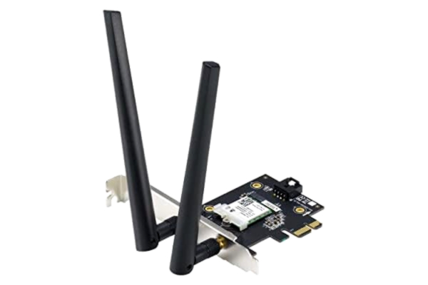 Asus  (PCE-AXE5400) AXE5400 Wi-Fi 6E Tri-Band PCI Express-adapter, Bluetooth 5.2, OFDMA & MU-MIMO