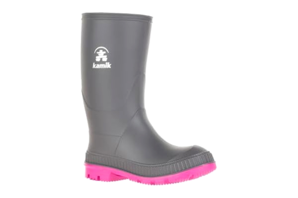 Kamik  Unisex barn Stomp gummistövlar, Grau kolmagenta Chm, 25 EU