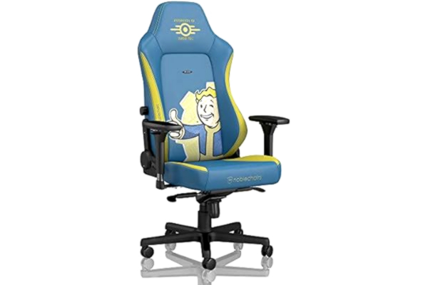 Noblechairs noblechairs HERO Gaming Chair - PU Faux Leather - Fallout Vault-Tec Edition - Up to 150kg Users - Lumbar Support - Ergonomic - Home Office Chair - Computer Desk Chair