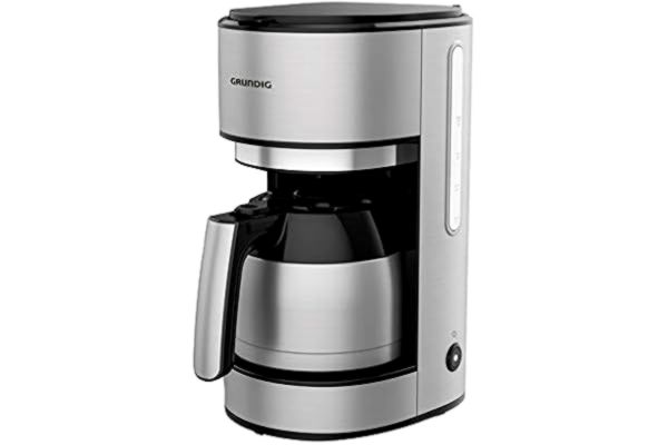 Grundig GRUNDIG KM5620T kaffemaskin med termoskanna och kraftfull 1000 watt, rostfritt stål