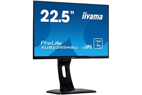 Iiyama Ecran iiyama 22.5" ProLite XUB2395WSU-B1, IPS, FHD@75hz, 16:10 aspect, VGA/HDMI/DP/Hub USB, 4ms, pied réglable, Pivot, Flicker free blue light, speakers
