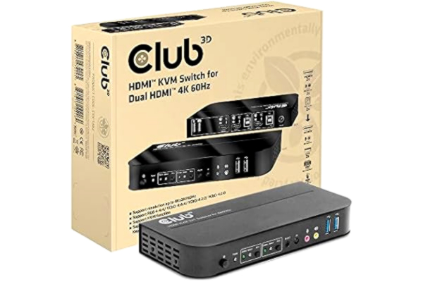 Club 3D Club3D CSV-1382 HDMI™ KVM-switch för Dual HDMI™ 4K60Hz