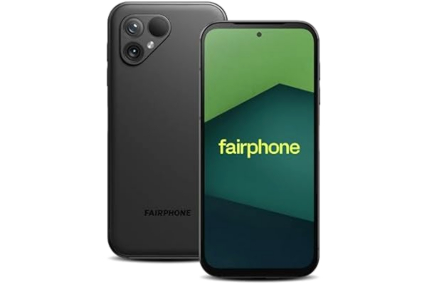 Fairphone  5 5G 256GB + 8GB RAM Dual SIM (Nano-SIM + eSIM) Android 13 Unlocked Smartphone (Matte Black)
