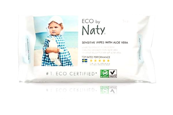 Naty ECO Sensitive våtservetter med aloe vera 56 stycken Naty