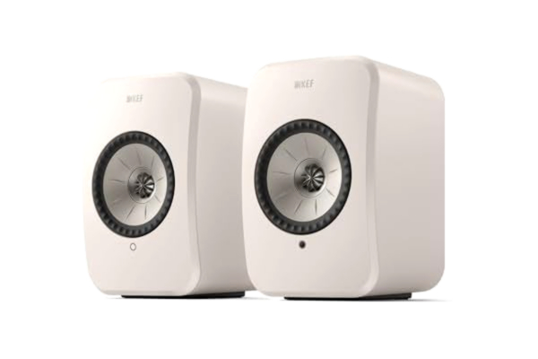 KEF  LSX II LT anslutna Hi-FI-högtalare, vit sten | musik | TV och hemmabio | Gaming | HDMI Arc | USB-C | Wi-FI | Bluetooth | AirPlay 2 | Chromecast | Spotify (vit)