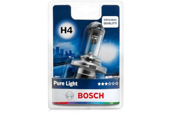 Bosch  H4 Pure Light lampa – 12 V 60/55 W P43t – 1 styck