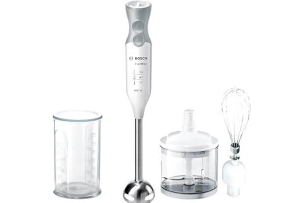 Bosch  Hausgeräte MSM66150 MSM 66150 stavmixer, plast, vit, grå