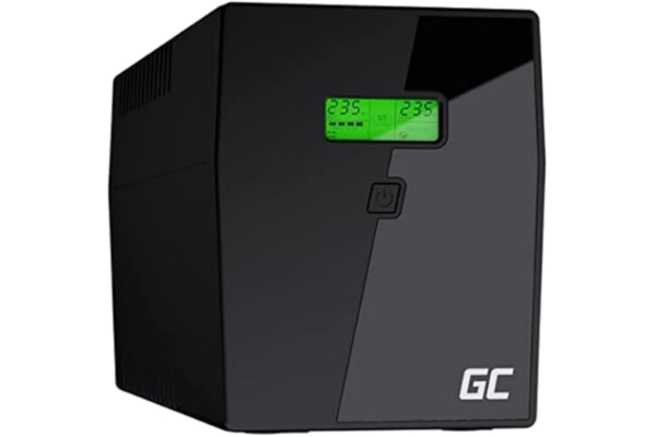 GreenCell Green Cell Avbrottsfri Strömförsörjning UPS 2000VA 1200W Power Proof med överspänningsskydd 230V | Line-Interactive | 4x Schuko + IEC | LCD-skärm