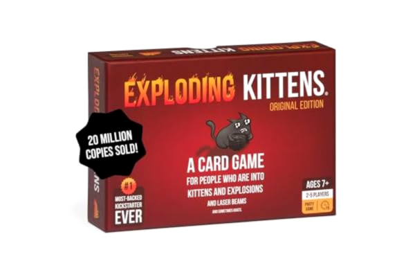 Exploding Kittens  Original Edition EKG-ORG1-1 Brädspel, Flerfärgad, 11.2 x 16.21 x 3.81 cm
