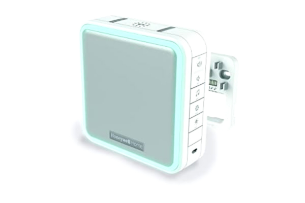 Honeywell  DW915S, Sølv, Hvid, Trådløs, 868 MHz, 200 m, Vekselstrøm, Batteri, 1,5 V