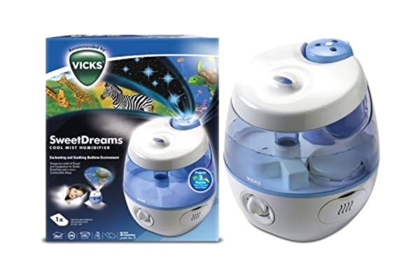 Vicks  VUL575E4 SweetDreams Humidificateur à ultrasons avec projecteur d'images