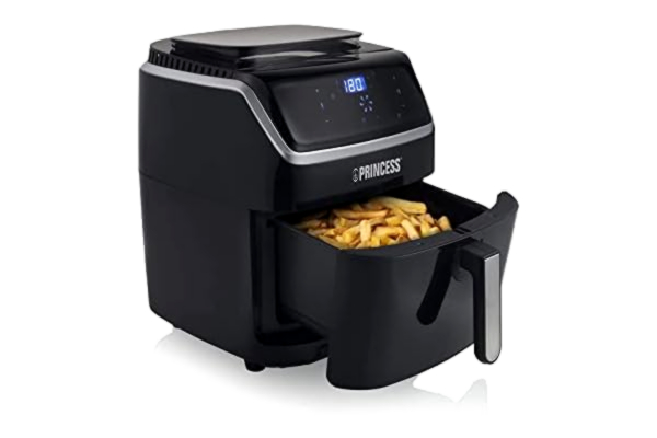 Princess  Ångugn och Varmluftsfritös 2-in-1 Steam Aerofryer, 1700 watt, 6.5 L, 8 inställningar