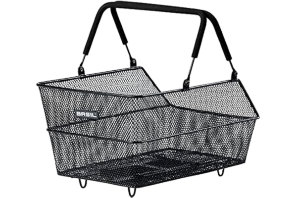 Basil  Unisex – koszyk rowerowy Cento, czarny, 10 kg