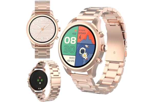 Forever  Verfi SW-800 med Pulsmåler og Skritteller - Fitness Smartwatch - Rose Gold