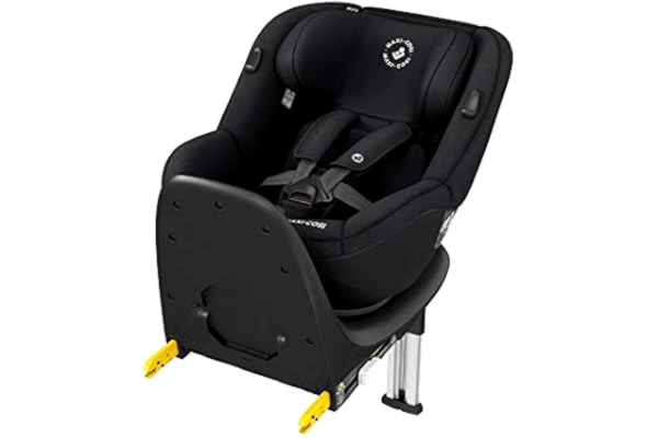 Maxi-Cosi  Mica Up 360° Draaibare Autostoel met ISOFIX Base, Groep 1, Achterwaarts- en Voorwaarts, Vanaf 4 Maanden tot aan 4 Jaar, 61-105 cm, Black (zwart)