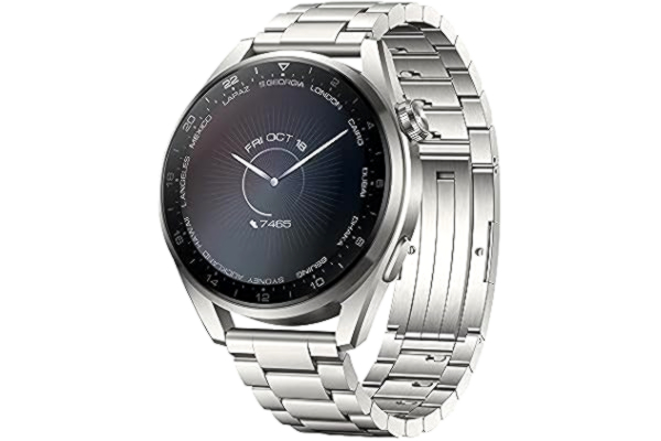 Huawei HUAWEI WATCH 3 Pro Smartwatch, 1,43 cala, AMOLED Sapphire Display, Wywołanie eSIM, Długa żywotność baterii, 24/7 SpO2, Monitorowanie tętna, Wbudowany GPS, 5ATM, Tytanowy pasek