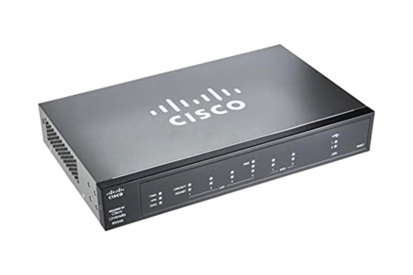 Cisco  RV340 VPN Router | 4 porty Gigabit Ethernet (GbE) | Dual WAN | ograniczona dożywotnia ochrona (RV340-K9-G5)