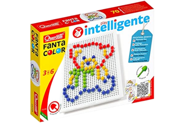 Quercetti  2122 Quercetti-2122 Fc Basic D,10-Mosaiksatser För Barn, 8007905021224