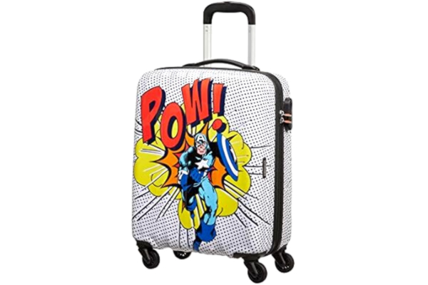 American Tourister  Marvel Legends - Spinner S, Carry-on luggage, 55 cm, 36 L, Multicolour (Captain America Pop Art)