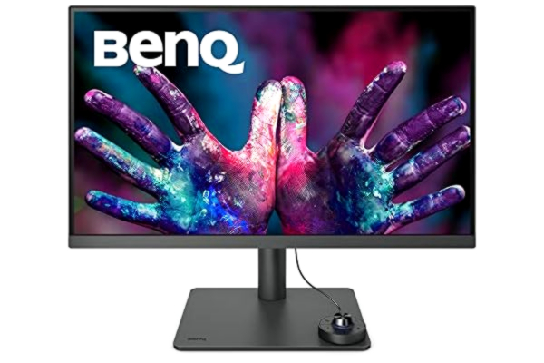 Benq BenQ PD2705U Grafikerskärm (AQCOLOR teknik, 27 tum, 4K UHD, IPS, P3-färgutrymme, USB-C-laddning, DP/HDMI, KVM, hårdvara kalibrerad, höjdjusterbar), Mackompatibel