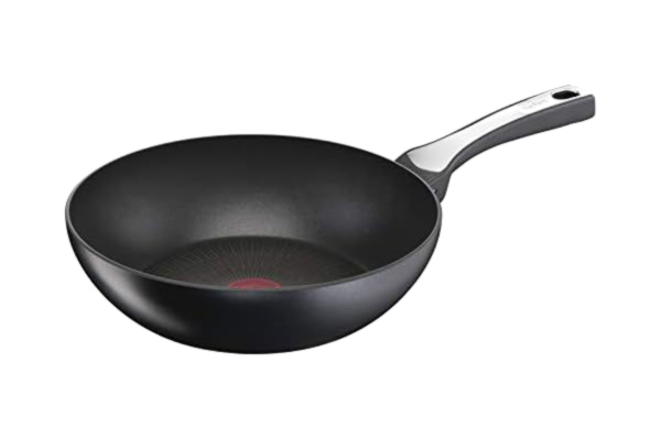 Tefal  G25919AZ Unlimited ON Non- Stick Wok Pan/ 28cm/PFOA free/ Suitable for all hobs including Induction / Thermo Signal/ Black
