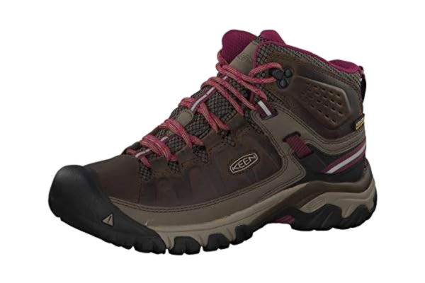 Keen KEEN Women's Targhee 3 Mid Waterproof Hiking Boots, Weiss/Boysenberry, 8 UK