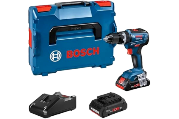 Bosch  Professional 18V System sladdlös slagborr/skruvdragare GSB 18V-55 (vridmoment 55 Nm, 2 x 4,0 Ah ProCore-batterier, i L-BOXX)