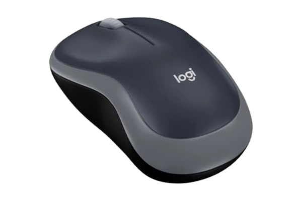 Logitech  910-002235 M185 trådlös mus USB för PC Windows, Mac och Linux, Grå,Svart
