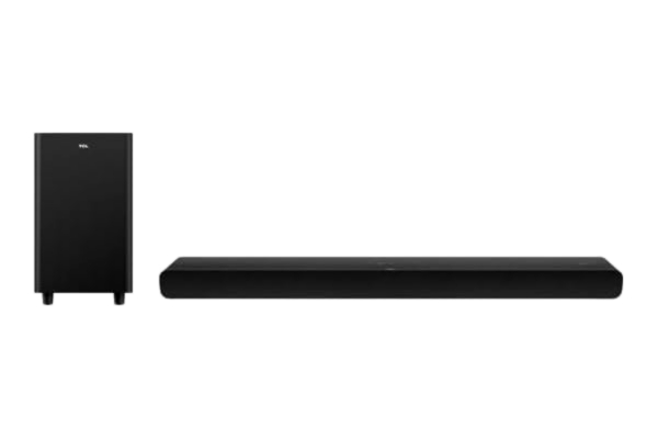 TCL  TS8212 2.1.2 BT Dolby Atmos 2.1.2 Soundbar med trådlös subwoofer och max 300 W utgångseffekt (Dolby Audio, HDMI 2.1 eARC, USB, Dolby TrueHD, Dolby Digital Plus, fjärrkontroll), svart
