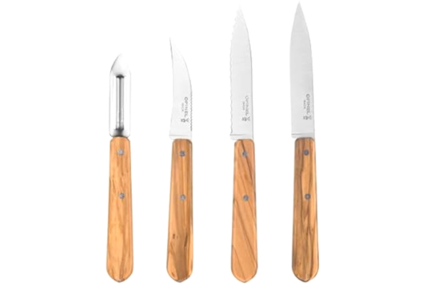 Opinel  Essentials kökskniv box set – olivträ