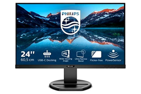 Philips  Monitors 243B9/00 LCD Écran PC avec USB-C 60,5 cm 23,8" Noir