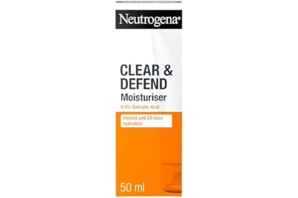 Neutrogena  Spot Controlling Moisturizer 0,5% salicylsyra (1 x 50 ml), fuktkräm för akneik benägen hud, fuktkräm för ansikte oljefri