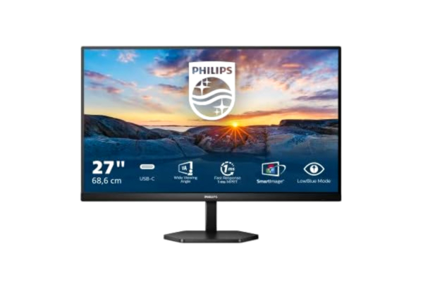 Philips 27" Philips 3000 Series - 1920x1080 - 75Hz - IPS - 65W USB HUB - 1 ms - Skærm