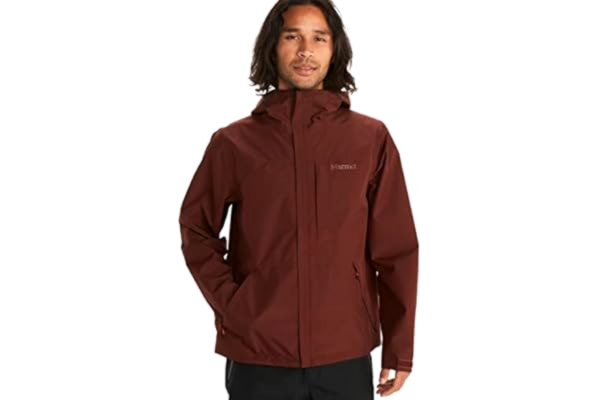 Marmot  Homme Minimalist Jacket, Veste imperméable GORE-TEX, manteau de pluie résistant au vent pour le vélo, coupe-vent hardshell respirant de mi-saison, Whiskey Brown, L