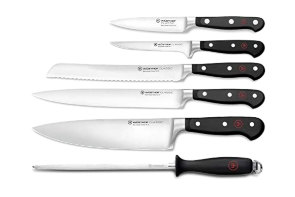 Wüsthof WÜSTHOF Classic knivset med 6 artiklar, svart, silver