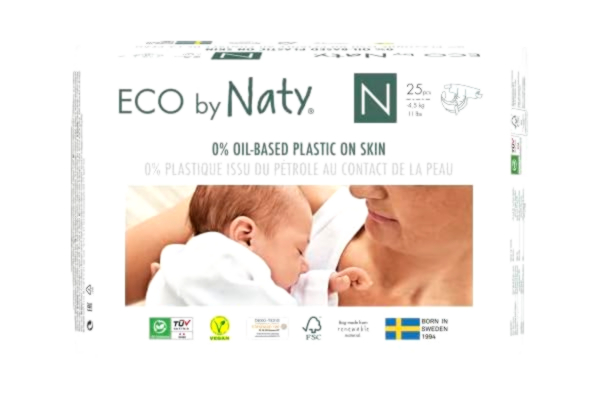 Naty Eco by Naty 178341 Blöjor, Vit, 25 stycken
