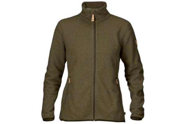 Fjällräven Tröjor dam fleecejacke Stina Mörk oliv Medium