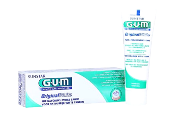 Sunstar GUM GUM Original White tandkräm, 75 ml
