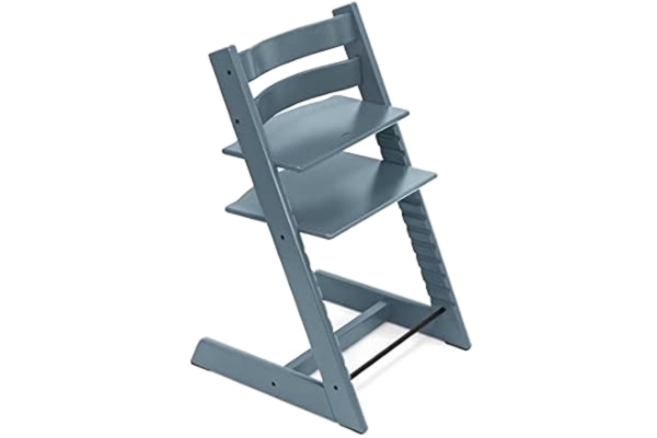 Stokke Tripp Trapp stol från Stokke, Fjord Blue – justerbar, justerbar stol för småbarn, barn och vuxna – praktisk, bekväm och ergonomisk – klassisk design