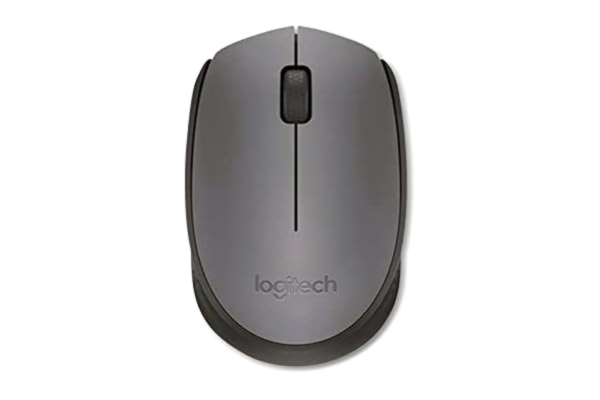 Logitech  M170 Wireless Mouse - Grey - Mus - Optisk - 3 knapper - Sort