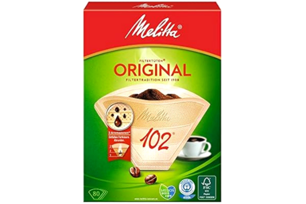 Melitta  Filterpåsar naturbrun 102/80